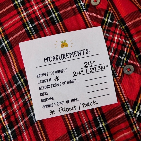 Red Plaid Women's Top - Picture 12 of 12